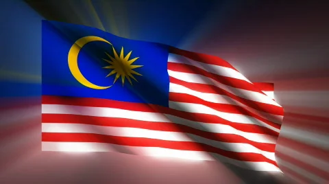 Malaysia Flag Stock Footage 872845