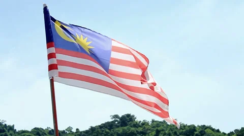 Malaysia Flag Stock-Footage 37304505