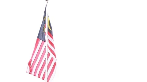Malaysia Flag Stock Footage 105642981
