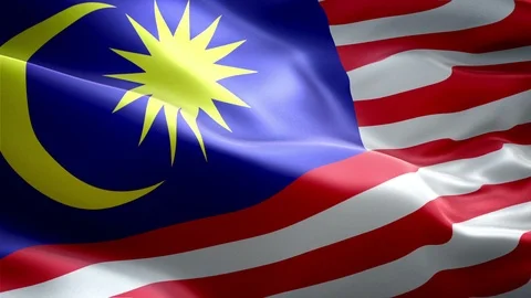 Malaysia Flag Stock Footage 116385111
