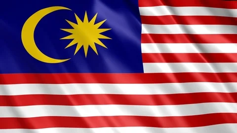 Malaysia Flag 库存影片 123779580