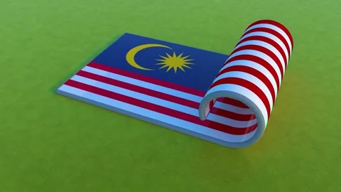 Malaysia Flag Stock Footage 259079413