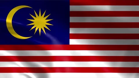 Malaysia Flag Stock Footage 262499972