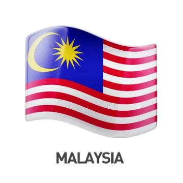 Malaysia Flag Icon Stock Illustration