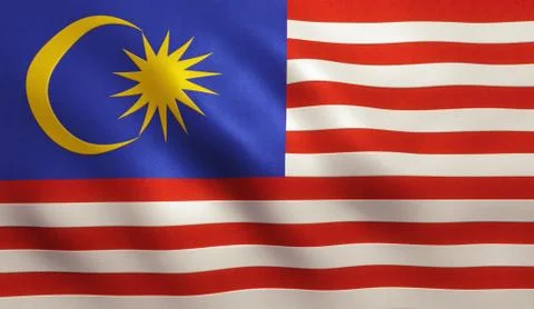 Malaysia Flag Stock Illustration