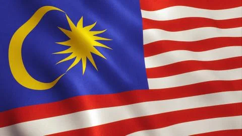 Malaysia Flag Stock Illustration
