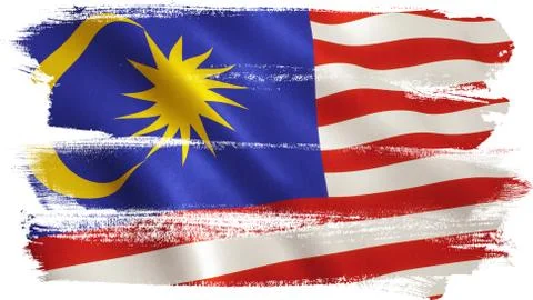 Malaysia Flag Stock Illustration