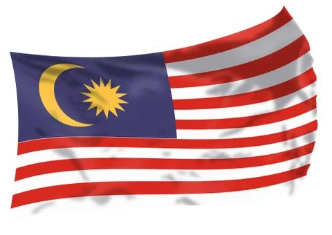 Malaysia Flag. Illustrazione stock