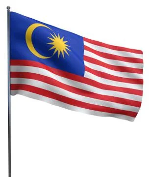 Malaysia Flag Image Stock Illustration