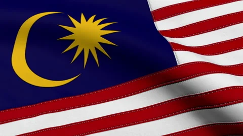 Malaysia Flag Loop Stock Footage 241212615