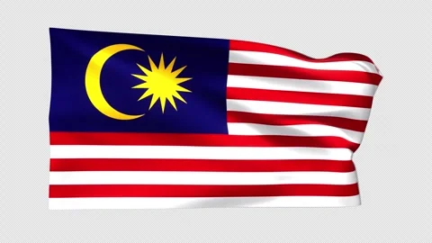 Malaysia Flag Looping Animation Stock Footage 251806445