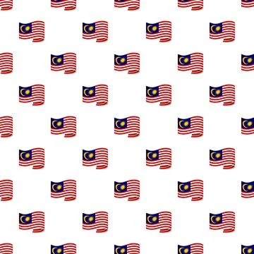 Malaysia flag pattern creating national patriotic background 스톡 일러스트