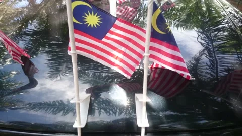 A malaysia flag with SAGA Stock Footage 145800302