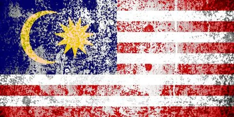 Malaysia flag texture as a background Stock Photos