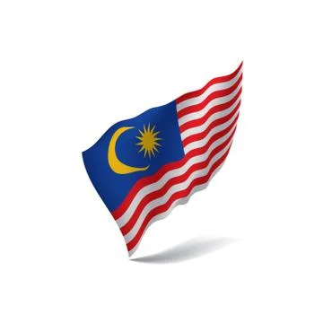 Malaysia flag, vector illustration Stock Illustration