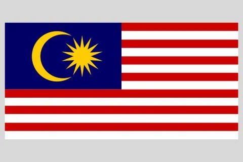 Malaysia flag vector template background realistic copy 스톡 일러스트