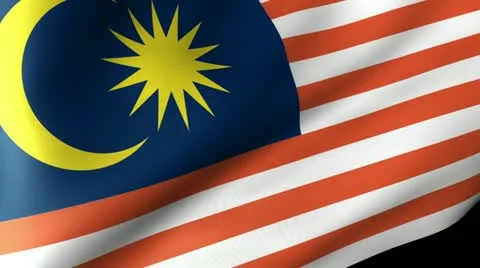 Malaysia Flag Waving Stock Footage 12207102
