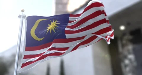 Malaysia-flag-waving-seamless-loop-4k-60fps Stock Footage 331986877