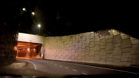 Malaysia highway when the sun sets and sky turning dark Stock Footage 109328575