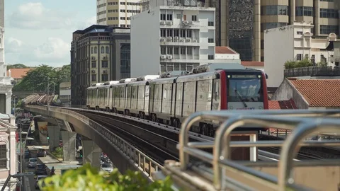 Malaysia KL Rapid Train Stock Footage 119996525