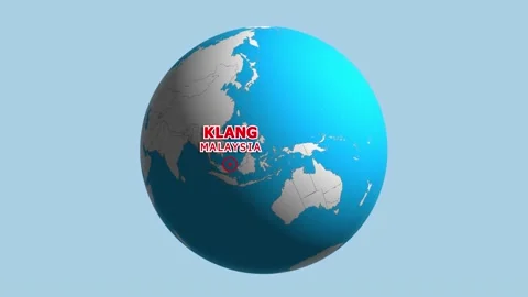 MALAYSIA KLANG ZOOM IN FROM SPACE Video stock 177518092