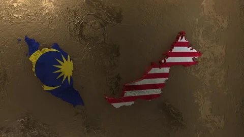 Malaysia Map 库存影片 277924888