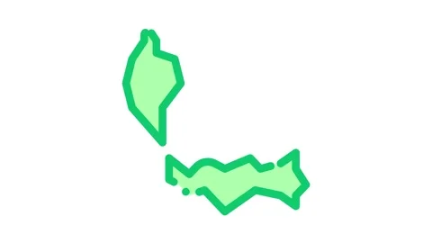 Malaysia on map Icon Animation Vídeos de archivo 145285771