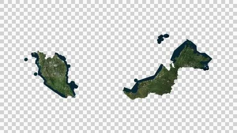 Malaysia Map Stock Illustration