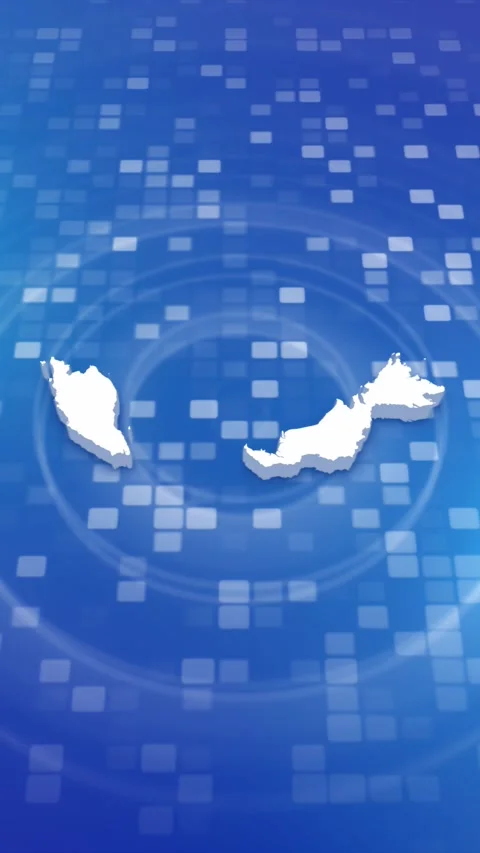 Malaysia Map Intro Stock Footage 259981111