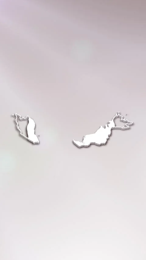 Malaysia Map Intro Stock Footage 261660542