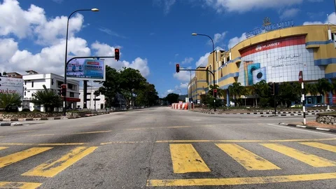 Malaysia MOvement Control Order Video stock 127735812