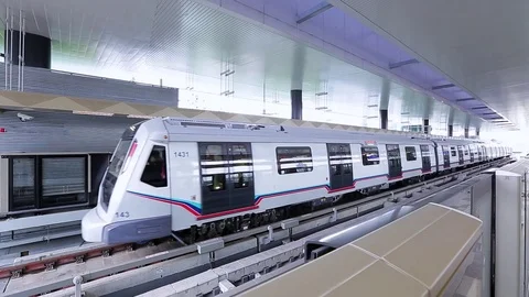 MALAYSIA MRT TRAIN Stock Footage 76506956