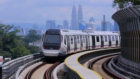 MALAYSIA MRT TRAIN Stock Footage 76506958