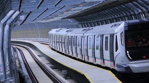 MALAYSIA MRT TRAIN Stock Footage 76506963