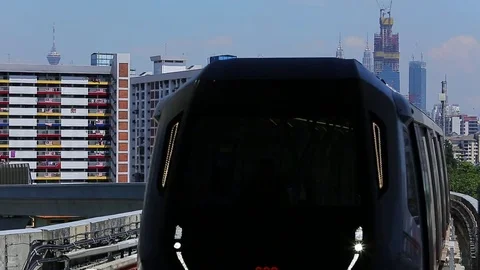MALAYSIA MRT TRAIN Stock Footage