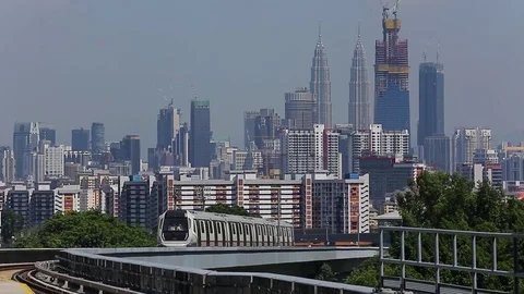 MALAYSIA MRT TRAIN Stock Footage 80829599