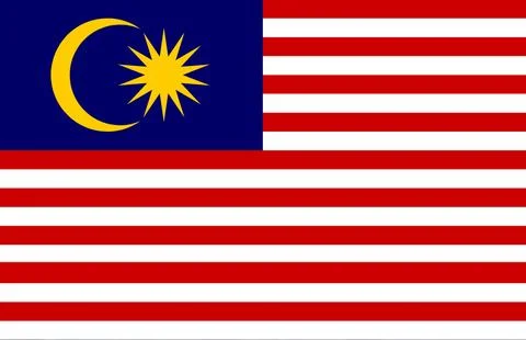 Malaysia National Flag 스톡 일러스트
