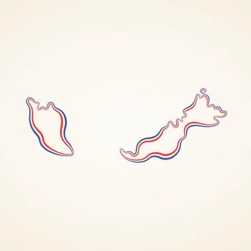Malaysia - Outline Map Stock Illustration