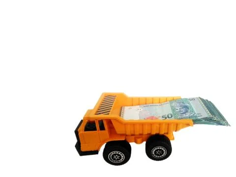 Malaysia Ringgit (MYR) RM50 with isolated white background. Foto stock
