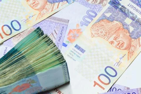 Malaysia ringgit note Stock Photos