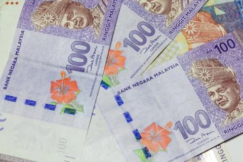 Malaysia Ringgit Note Stock Photos