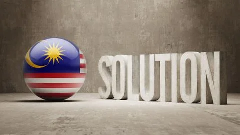 Malaysia. Solution Concept. Stock Illustration