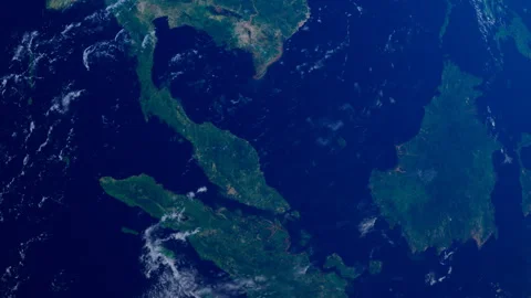 Malaysia from Space. Asia from Space Orbit. Blue Planet Earth. Globe Stock Footage 323921237