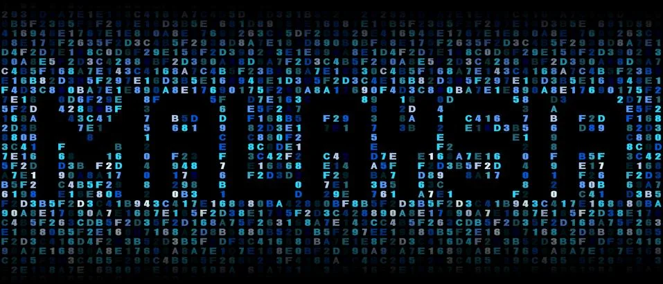 Malaysia text on hex code illustration Stock Illustration