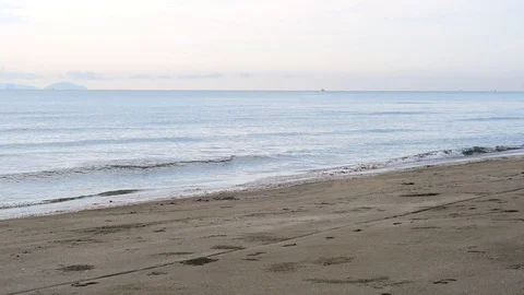 Malaysia tropical sea and sandy beach waves Video stock 109603853