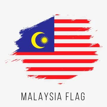 Malaysia Vector Flag. Malaysia Flag for Independence Day Stock Illustration