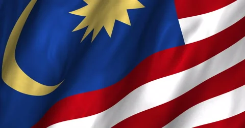 Malaysia Waving Flag-4K Stock Footage 47040326
