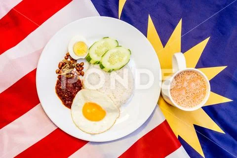 Photograph: Malaysian Breakfast - Nasi Lemak And Teh Tarik On Malaysia ...