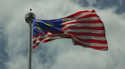 Malaysian Flag Video stock 11131455