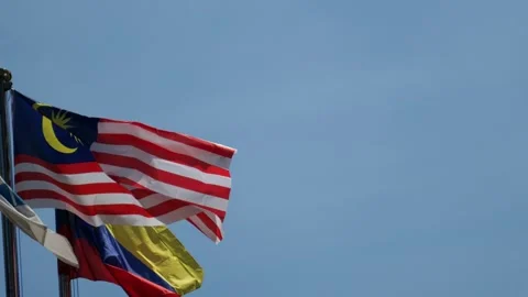 Malaysian flag Stock Footage 277603969
